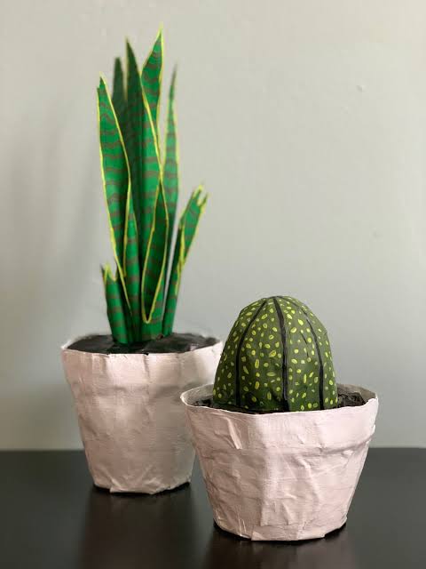 Papier Mâché Planter
