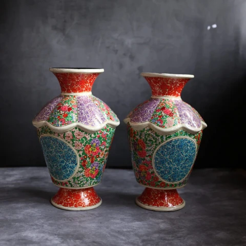 13 Inch Papier Mâché Vase