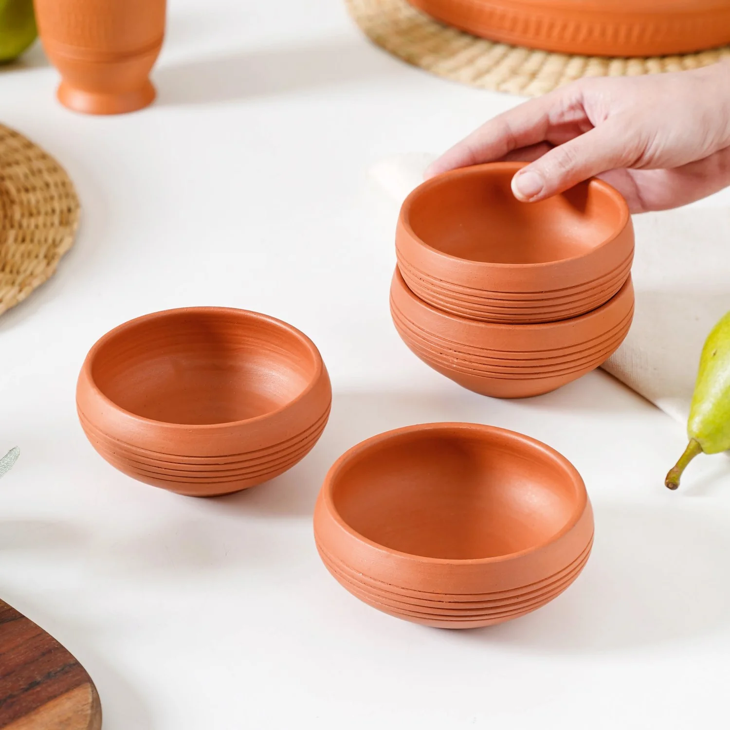 4.8 Inch Terracotta Clay Bowl